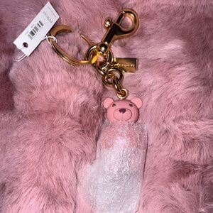 Coach Pink Bear Charm